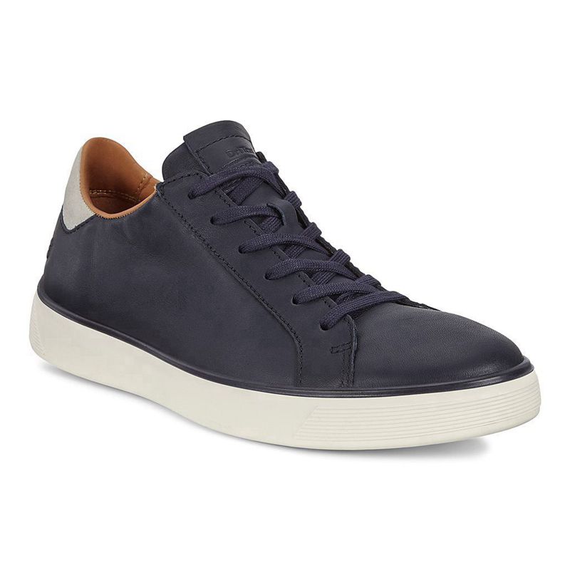 Zapatillas Ecco Street Tray Para Hombre,Azules,306148-NGE